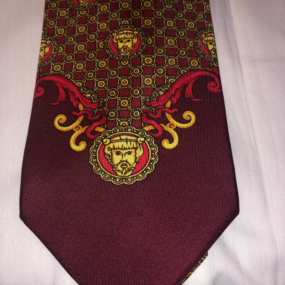 Istante by Versace Silk Tie. Vintage. Circa 1995.
